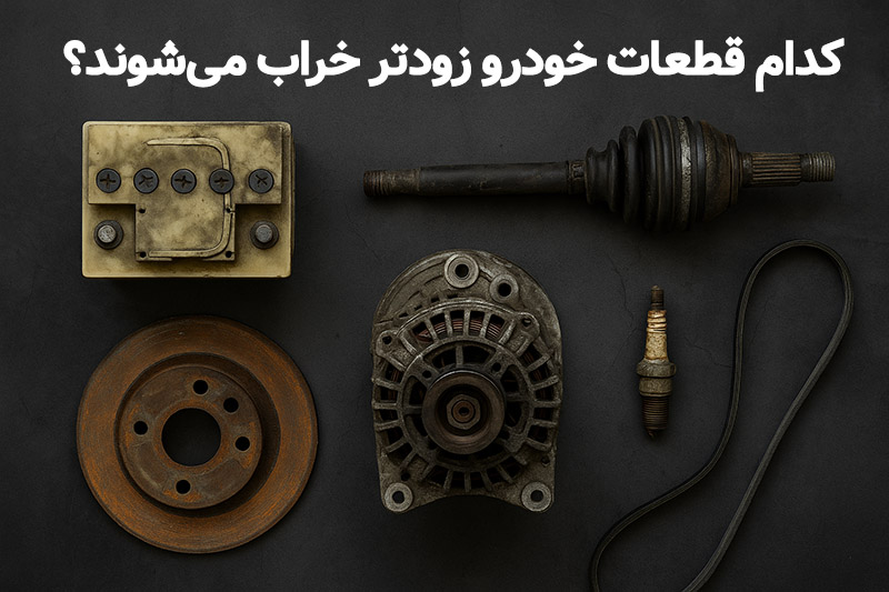 کدام قطعات خودرو زودتر خراب می‌شوند؟